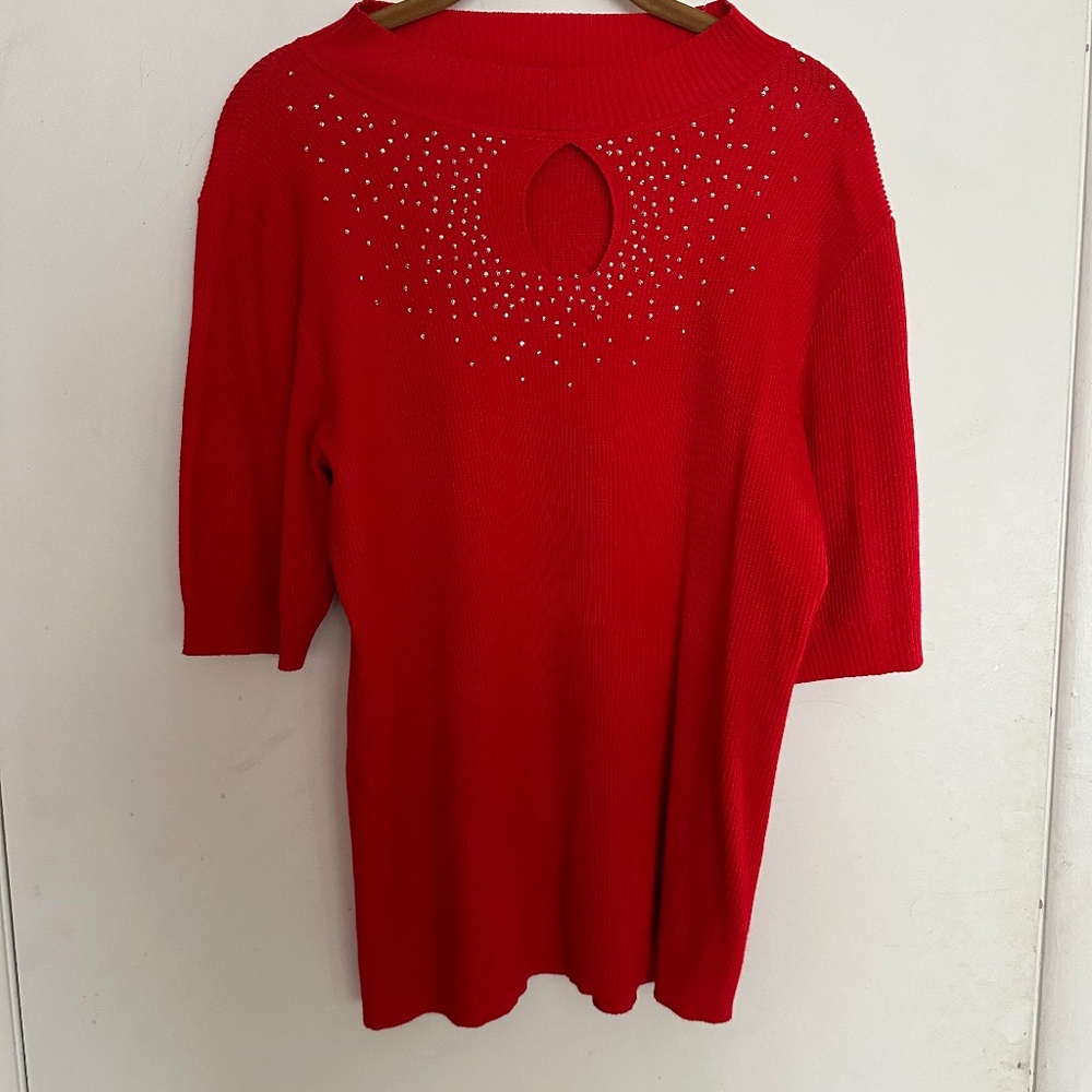 Sweater with Rhinstones